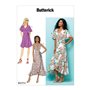 Butterick 6554 E5 Robe Portefeuille en Tissu Multicolore 17 x 0