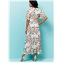 Butterick 6554 E5 Robe Portefeuille en Tissu Multicolore 17 x 0,5 x 22 cm
