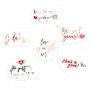 Konsait 23pcs DIY EVJF Accessoire Photobooth Or Rose Team Bride Accessoire Photobooth Lunettes Moustache Masquerade pour EVJF Dé