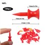 Golf Tees en Plastique Rouge 31mm Taille Unique Château de Golf Professionnel Durable Tees de Golf Tees Titulaire Golf pour Le A