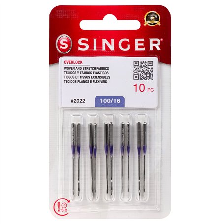 SINGER Lot de 10 aiguilles surjeteuses pour tissus tissés et extensibles