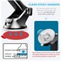 Anteel - Dashboard Pad Montage Disque Adhésif Kit De Remplacement Adhésif, 6pcs 70mm Cercle Autocollants Double Face Résistants