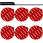 Anteel - Dashboard Pad Montage Disque Adhésif Kit De Remplacement Adhésif, 6pcs 70mm Cercle Autocollants Double Face Résistants