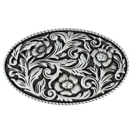 Boucle ovale en métal unisexe