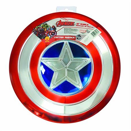 Rubies - AVENGERS officiel -Bouclier en plastique metallisé Captain America 30 cm