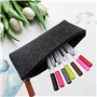 TTQiAnJ 4 Pièces Sac de Papeterie en Feutre,Papeterie Sac Feutre Crayon Sac,pour Papeterie,clés,Cosmétiques ou Autres Fourniture