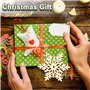 Flocons de Neige en Bois de Noël Ornement,24pcs Artisanat en Bois de Flocon,Embellissement Inachevé Suspendu pour Décoration d'a