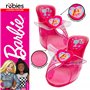 Rubies Barbie Chaussures en gelée pour enfant Taille unique Rose 28-30,5 EU Halloween Halloween