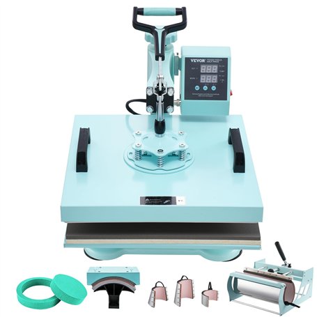 VEVOR Presse à chaleur 8 en 1 avec presse à tumbler de 6 à 30 onces