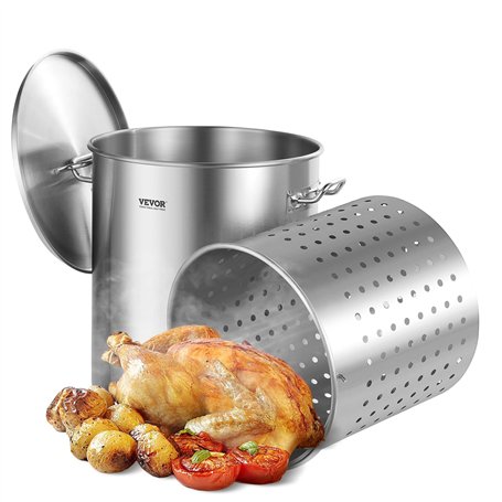 VEVOR Marmite en Acier Inoxydable 60