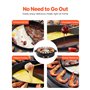 VEVOR Appareil à Fondue Chinoise avec Gril 2-en-1, Hot Pot Électrique 1800 W, Fondue Électrique avec Double Contrôle de Températ