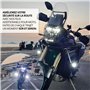 PASSION MOTO Feux Additionels LED Antibrouillards Longue portée Moto Quad 6000LM Puissant + Grille de protection + Faisceaux de 