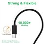 Toxaoii Câble de charge USB de type C compatible avec les casques sans fil Jabra Elite 75t Elite 85t Active 75t, Skullcandy Indy