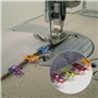 Gwhole Lot de 108 Clips Pinces 2.7cm x 1cm en Plastique pour Tissu Reliure Couture Artisanat