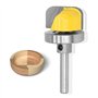 Gasea 8mm Bol et Plateau du Routeur Modèle Bit Fraise Moulin Extrémité Fond Rond Profond Outils Fraises Outils à Bois Fraisage 2