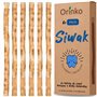 ORINKO Lot de 6 Bâtons de Siwak – Brosse à Dents 100% Naturelle – Nettoyant
