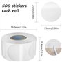 GZGXKJ 1000 Pièces Étiquette de Sceau Transparent 1Pouces Autocollants Enveloppe Ronde Étiquettes Autocollants Rondes Transparen