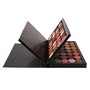Allwon 4 - layer Book Magnetic Palette large empty Vanity Palette Storage Box for Eye Shadow Lip blush Powder (Black)