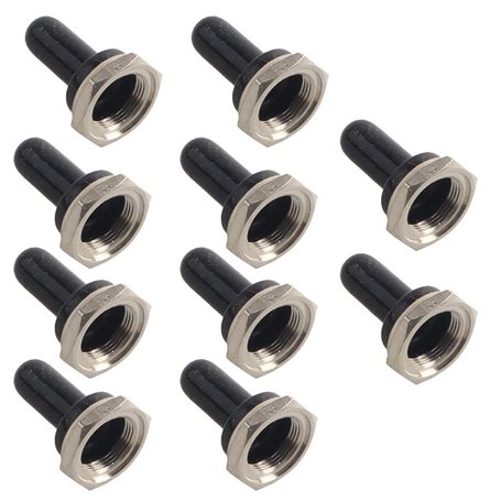 Mintice 10 X 12mm rocker en caoutchouc interrupteur à bascule bouton chapeau botte imperméable Capuchon