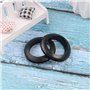 sourcingmap 10pcs Passe Fils Œillet en Caoutchou Joint Passe-Câble Bagues Anneaux d'étanchéité Rondelle protection Fil Noir 40 m