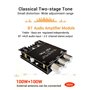 WANGCL ZK-1002MT Lot de 2 amplificateurs de caisson de basses Bluetooth 5.0 100 W haute puissance audio stéréo amplificateurs AU