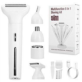 Cexovo Rasoir Electrique Femme 5 en 1 Tondeuse Femme Intime Rechargeable Rasoir Electrique avec Station de USB Rechargeable Tond Cexovo Rasoir Electrique Femme 5 en 1 Tondeuse Femme Intime Rechargeable Rasoir Electrique avec Station de USB Rechargeable Tond