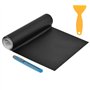 Rouleau de Film de Voiture en Vinyle Noir Mat 300CM avec Grattoirs