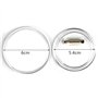 Lot de 30 badges transparents de 6 cm pour loisirs créatifs et activités artistiques sur papier et vêtements pour enfants