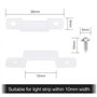 Support De Fixation De Bande Lumière Clips De Fixation Ruban Led En Silicone Attache R