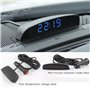 PolarLander 12V Voiture 3 en 1 Voiture Horloge Theromometer et Moniteur de Tension Sept Types de Mode d'affichage
