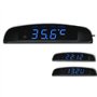 PolarLander 12V Voiture 3 en 1 Voiture Horloge Theromometer et Moniteur de Tension Sept Types de Mode d'affichage