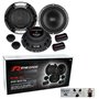 Renegade RX6.2C kit système 2 Voies 6.5" 165 mm 16.50 cm de diamètre 100 Watt rms 200 Watt Max woofer Tweeter Crossover Voiture