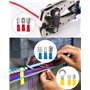 Jissta 480 Pièces Cosses a Sertir Electriques,30 Types Cosses Electriques a Sertir avec Coffret D'assortiment,Anneau Plates four