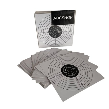 ADCHOP Cibles 14 x 14 cm Lot de 100 pièces en Carton de 6 g pour tir au Blanc : Airsoft