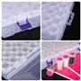 75 Logements Boîtes de Rangement Pour Peinture Diamantée Paquets,Amovible en Plastique Boîte De Diamant Broderie à Compartimen,5
