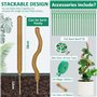 NCKIHRKK Lot de 4 Tuteur Plante, 70cm Tuteur Monstera Pliable, Grimpante sur Piquet de Plante de Fibre de Coco, Tuteur Sphaigne 