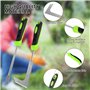 xnnmzhao Lot de 2 gratte-mauvaises herbes avec manche - Avec long - Pour le jardin - Pour enlever les mauvaises herbes et la mou