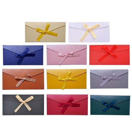 SHUOHONG 11 Pièces Colorées Enveloppe Cadeau
