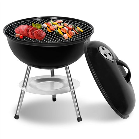 SunJas Barbecue Charbon de Bois BBQ Gril Portable Démontable pour Barbecue extérieur de Jardin Camping et Pique Nique (pour 3-5