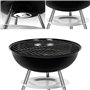 SunJas Barbecue Charbon de Bois BBQ Gril Portable Démontable pour Barbecue extérieur de Jardin Camping et Pique Nique (pour 3-5 