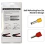 Reevnnmer Pince à sertir pour virole de fil, 30–6 AWG (0,08–16 mm²), pince à sertir à cliquet auto-réglable pour bornes de fil,