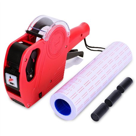 YoungRich PL1/8 Étiquette Prix Labeler Étiqueteuse Professionnelle Portable MX5500 EOS Compris 2 Pcs Encre 10 Pcs Autocollant d'