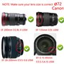 72-77mm bagues de Conversion pour Objectif d'appareil Photo 72 mm à 77 mm Lot de 2