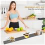 Tapis de Cuisine 70*5*0.5cm égouttoir à Vaisselle Tapis égouttoir étroits Coussins de Séchage en Silicone Antidérapant Tapis de 