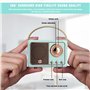 Vegena Poste Radio Vintage, Poste Radio Portable, Radio Vintage Bluetooth, Radio Bluetooth Vintage, Haut-Parleur Bluetooth Rétro