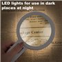 KEWUZY Loupe de Lecture, Loupe de Lecture 30X avec 3 LED Lumière, Loupe Lumineuse pour la Lecture, Loupe Grossissante à Main pou