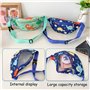 CHROMACRAFT 2 Pièces Sacs De Taille À Motif De Dinosaure, Sacs De Taille De Dessin Animé Mignon, Accessoires De Voyage en Plein 