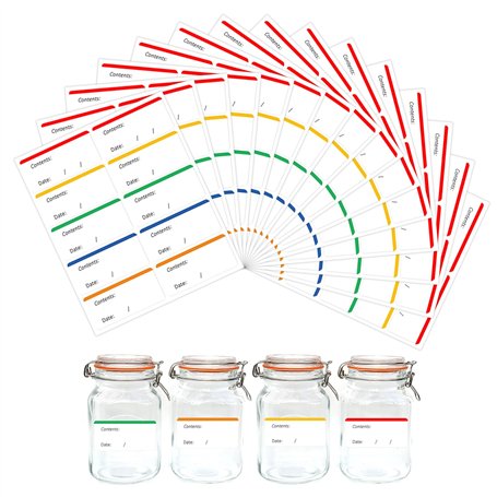 MAXQUU Lot de 150 étiquettes adhésives faciles à décoller pour réfrigérateur