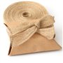 Lot de 3 rouleaux de ruban de jute vintage de 10 m de long - Ruban cadeau en toile de jute naturelle - Ruban cadeau de mariage -