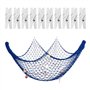OAOSDH 1 Ensemble De Filets De Pêche À La Coquille Et des Clips Photo De 10 Pièces